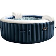 Intex 28429EP PureSpa Plus 77 Inch Diameter 4 Person Portable Inflatable Hot Tub Spa with 140 Bubble Jets and Built in Heater Pump, Blue