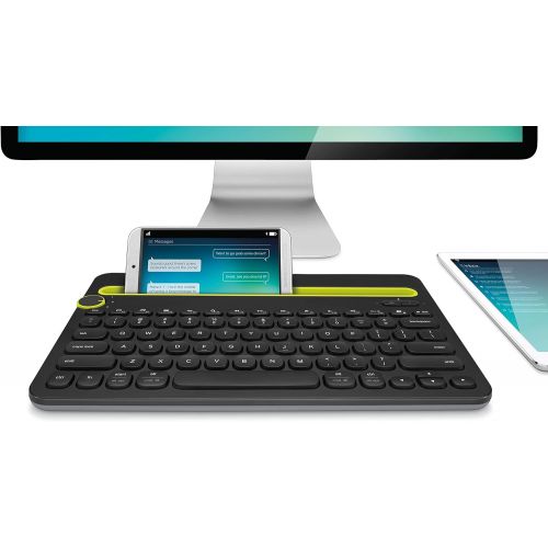  Amazon Renewed logitech Bluetooth Multi-Device Keyboard K480 for Computers. Tablets and Smartphones. Black - 920-006342 (Renewed)