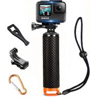[아마존베스트]MiPremium Waterproof Floating Hand Grip Compatible with GoPro Hero 9 8 7 6 5 4 3 3+ 2 1 Session Black Silver Camera Handler & Handle Mount Accessories Kit for Water Sport and Action Cameras