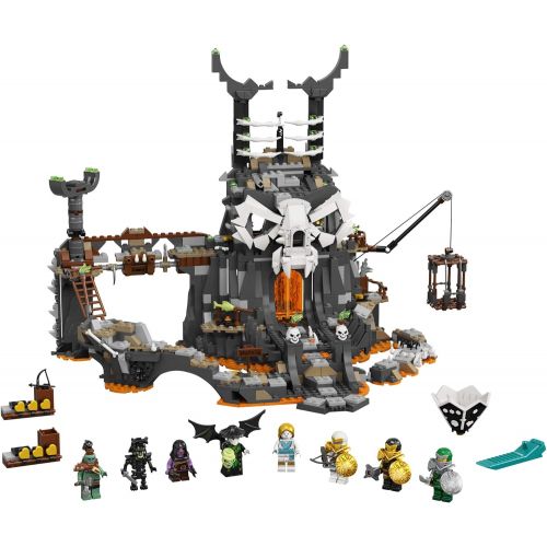  LEGO NINJAGO Skull Sorcerer’s Dungeons 71722 Dungeon Playset Building Toy for Kids Featuring Buildable Figures, New 2020 (1,171 Pieces)