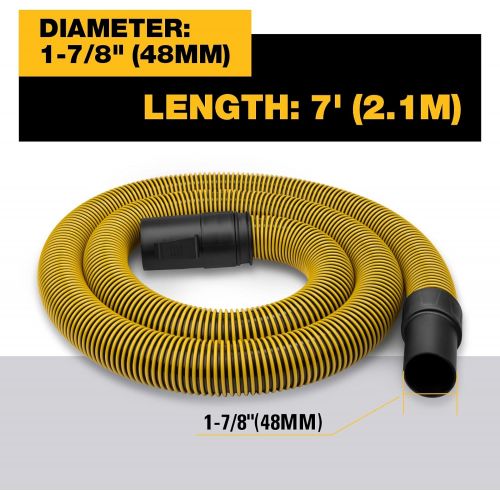  DeWalt DXVA19-2500 Ultra Durable Hose 1-7/8,, Yellow