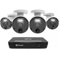 [아마존베스트]Swann Security Camera System CCTV, 4 Camera 8 Channels POE NVR Master 4K Upscale Video Wired Surveillance, Indoor Outdoor, Night Vision, Heat Motion Detection, SWNVK-876804