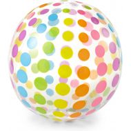 Intex Jumbo Inflatable 42 Giant Beach Ball - Crystal Clear with Translucent Dots, 1 Pack