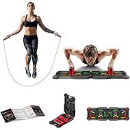 N\\A Foldable Push-Up Board 3-in-1 Multifunctional Exercise Training Aid Mat Skipping Rope Muscle Fitness Equipment Home Gym