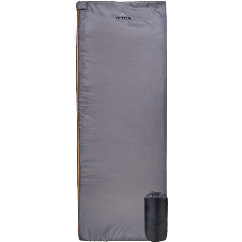  TETON Sports Outpost Sleeping Bag; Lightweight Backpacking Sleeping Bag for Hiking and Camping Outdoors in Warm Weather; Never Roll Your Sleeping Bag Again; Stuff Sack Included