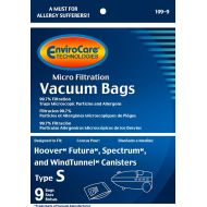 EnviroCare Replacement Micro Filtration Vacuum Cleaner Dust Bags made to fit Hoover Windtunnel Type S Futura, Spectrum, Power Max Canisters