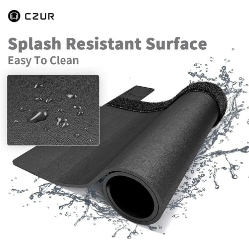  CZUR Assistive Cover 13.14-inch with Adjustable Hook&Loop Splash Resistant,PVC Material Cover for CZUR Book Scanner, Office&Home-Black