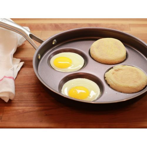  [아마존베스트]TECHEF - Eggcelente Pan, Swedish Pancake Pan, Plett Pan, Multi Egg Pan, Coated with New Teflon Select/Non-stick Coating (PFOA Free) (Purple)