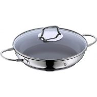 WMF Devil Serving Pan 26 cm with Glass Lid Cromargan Stainless Steel Coating Induction Ceramic Coating Oven Safe