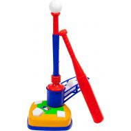 Franklin Sports Kids Teeball Tee - 2-in-1 Super Star Batter - Youth Baseball and Teeball Batting Tee + Pitching Machine - Perfect Kids + Toddlers Toy Set