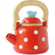 Le Toy Van - Honeybake Wooden Dotty Kettle - Breakfast Set Pretend Kitchen Play Toy Set | Girls or Boys Role Play Kitchen Accessories | Suitable for Boys and Girls
