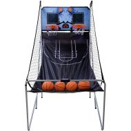 Saturnpower Shot Creator Indoor Basketball Arcade Game Foldable Electronic Double Shootout Sport Game Official Home Dual Shot Basketball 2 Player with 4 Balls