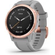 [아마존베스트]Garmin fenix 6S Sapphire, Premium Multisport GPS Watch, Smaller-Sized, Features Mapping, Music, Grade-Adjusted Pace Guidance and Pulse Ox Sensors, Rose Gold with Gray Band