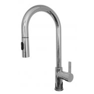 Franke FF20380 Rigo Single Handle Pull-Down Kitchen Faucet, Satin Nickel