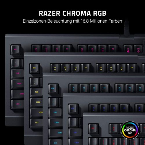 레이저 [아마존베스트]Razer Cynosa Lite - gaming keyboard with RGB chroma (membrane keys made for gaming, RGB chroma lighting, fully programmable - German layout)