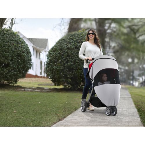  Britax B-Lively Stroller UPF 50+ Sun and Bug Cover Full Ventilation Netting + Encloses Front and Sides of Stroller