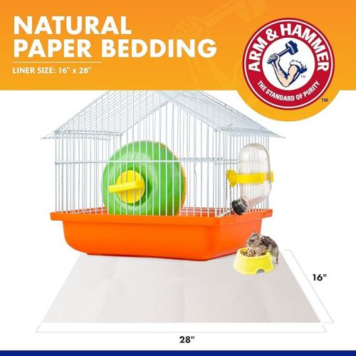  Arm & Hammer for Pets Super Absorbent Cage Liners for Guinea Pigs, Hamsters, Rabbits & All Small Animals | Best Cage Liners for Small Animals, 7 Count Small Animal Pet Products