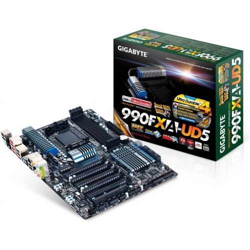 기가바이트 GIGABYTE GA-990FXA-UD5 AM3+ AMD 990FX SATA 6Gb/s USB 3.0 ATX AMD Motherboard