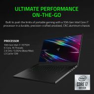 [아마존베스트]Razer Blade 15 Base Gaming Laptop 2020: Intel Core i7-10750H 6-Core, NVIDIA GeForce RTX 2060, 15.6 FHD 1080p 144Hz, 16GB RAM, 512GB SSD, CNC Aluminum, Chroma RGB Lighting, Thunderb