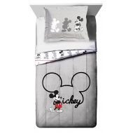 Jay Franco Disney Mickey Mouse Jersey Twin/Full Comforter - Super Soft Kids Reversible Bedding Features Mickey Mouse - Fade Resistant Polyester Includes 1 Bonus Sham (Official Disn