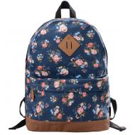 School Bookbags for Girls, Floral Backpack College Bags Women Daypack by Veenajo