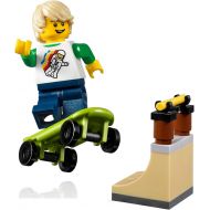 LEGO City MiniFigure: Skateboarder Boy (with Skateboard and Cool Rail) 31067