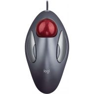 [아마존베스트]Logitech Trackman Marble Trackball Mouse  Wired USB Ergonomic Mouse for Computers, with 4 Programmable Buttons, Dark Gray