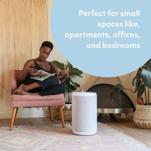  Aeris aair lite Air Purifier - True HEPA H13 Filtration - Eliminates Particulates from Small Rooms - No Harmful UV - Quiet/ Low Noise - Wi-Fi Connectivity - Blue