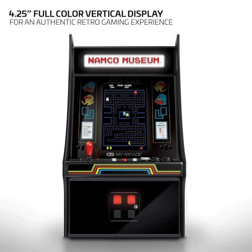  My Arcade Mini Player 10 Inch Arcade Machine: 20 Built In Games, Fully Playable, Pac-Man, Galaga, Mappy and More, 4.25 Inch Color Display, Speakers, Volume Controls, Headphone Jack