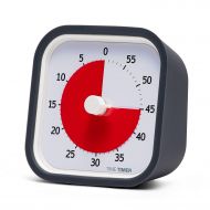 [무료배송]Time Timer MOD (Charcoal), A Visual Countdown 60 Minute Timer for Classrooms, Meetings, Kids and Adults Office and Homeschooling Tool with Silent Operation and Interchangeable Sili