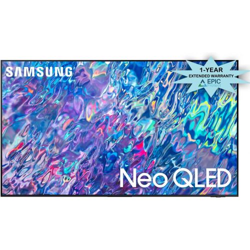 삼성 Samsung QN75QN85BAFXZA 75 4K Neo QLED UHD Smart TV in Titan Black with a Additional 1 Year Coverage by Epic Protect (2022)