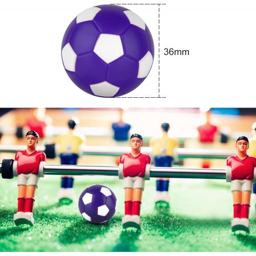  Coopay 12 Pieces 36mm Foosball Balls Table Football Soccer Replacement Balls Multicolor Official Tabletop Game Balls with a Black Drawstring Bag