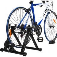 [아마존베스트]Goplus Bike Trainer Stand, Indoor Steel Exercise Bicycle Trainers with Fluid Flywheel, Quick Release & Double Locking System, Magnetic Bicycle Stationary Stand for 26’’ - 28’’ Whee