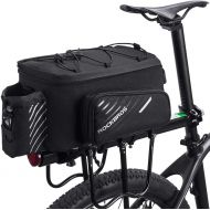 ROCKBROS Bike Trunk Bag Bicycle Rack Rear Carrier Bag Commuter Bike Luggage Bag Pannier eBike Accessories Storage Bags With Rain Cover