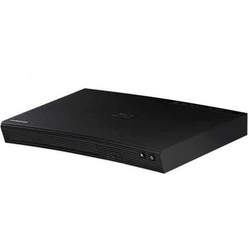 삼성 Samsung Blu-ray DVD Disc Player With Built-in Wi-Fi 1080p & Full HD Upconversion, Plays Blu-ray Discs, DVDs & CDs, Plus 6Ft High Speed HDMI Cable, Black Finish