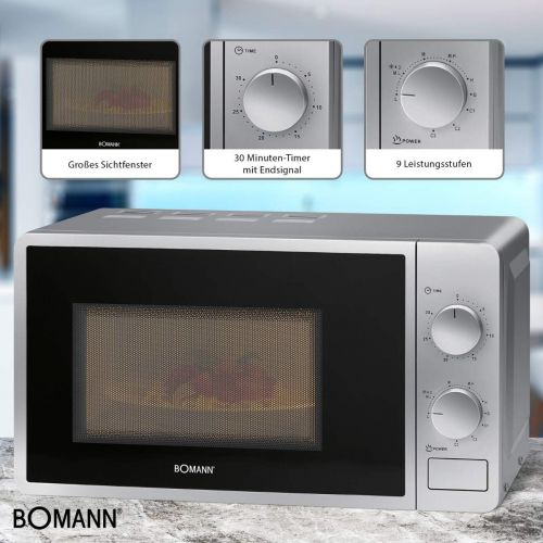  [아마존베스트]Bomann MWG 6015 CB Microwave and Grill, silver