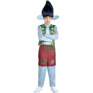 Party City Branch Halloween Costume for Boys, Trolls World Tour, Includes Jumpsuit and Headpiece with Wig