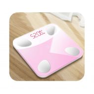 Barry-Home Body Weight Scales Hot Mini Bathroom Weight Scales Floor Body Fat Scales Smart Digital Weighing Scale weegschaal iOS 9.0 Android 4.4 Blue Pink,Pink