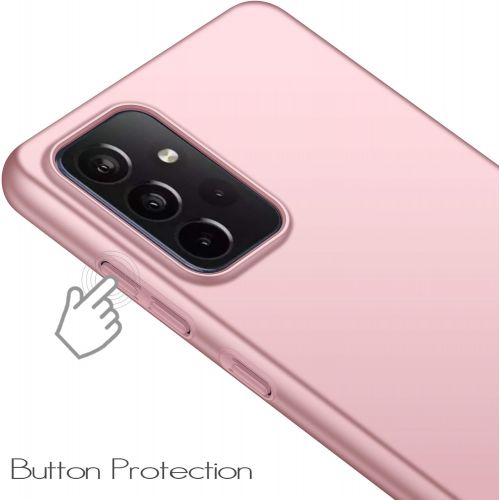  Anccer Compatible with Samsung Galaxy A52 5G Case (2021), Galaxy A52S 5G Case (2021)? [Colorful Series] [Ultra-Thin] [Anti-Drop] Premium Material Slim Full Protective Cover (Pink)