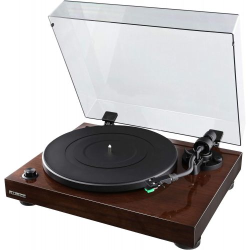  Fluance RT81 Elite High Fidelity Vinyl Turntable Record Player with Audio Technica AT95E Cartridge, Belt Drive, Built-in Preamp, Adjustable Counterweight, Solid Wood Plinth - Walnu