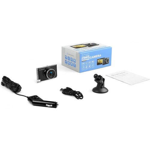  Amcrest Full-HD 1080p Dash Camera ACD-830B (Black) Car DVR Dashcam with 16GB Micro SD Card, Suction Cup Mounting Bracket, 160 Degree Wide Viewing Angle