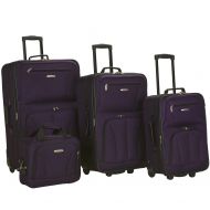 American Rockland Luggage 4 Piece Set, Purple, One Size
