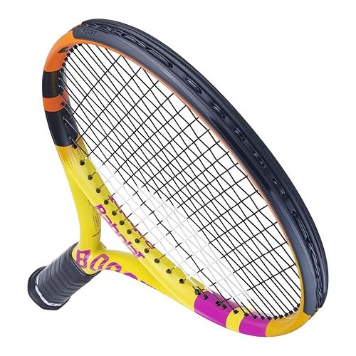 바볼랏 Babolat Boost Aero Rafa Strung Tennis Racquet Bundled with an RH3 Club Essential Tennis Bag in Your Choice of Color