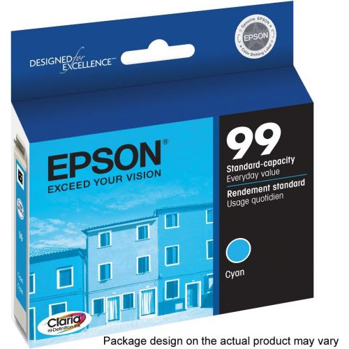 엡손 Epson T099 Claria Hi-Definition -Ink Standard Capacity Cyan -Cartridge (T099220-S) for select Epson Artisan Printers