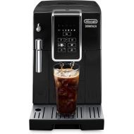 [아마존베스트]DeLonghi Dinamica Automatic Coffee & Espresso Machine TrueBrew (Iced-Coffee), Burr Grinder + Descaling Solution, Cleaning Brush & Bean Shaped Icecube Tray, Black, ECAM35020B