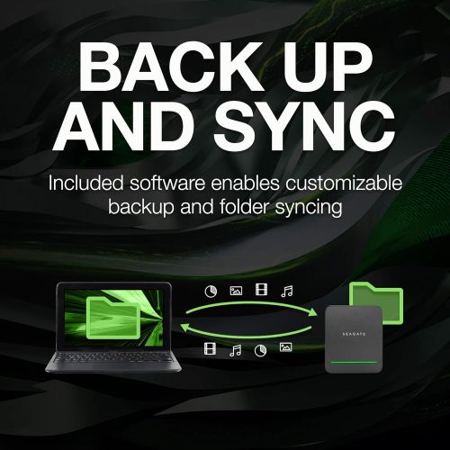  [아마존베스트]Seagate Barracuda Fast SSD 1TB External Solid State Drive Portable  USB-C USB 3.0 for PC, Mac, Xbox & PS4-3-Year Rescue Service (STJM1000400)