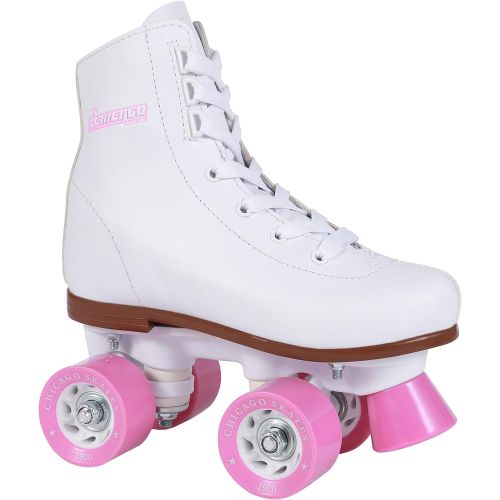 시카고스케이트 Chicago Skates Girls Rink Roller Skate - White Youth Quad Skates
