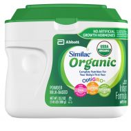 Similac Organic Non-GMO Infant Formula, Powder, Baby Formula, 23.2 ounces, 6 Count, (1-Month Supply)