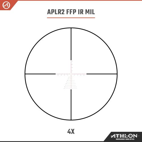  Athlon Optics Talos BTR 4-14x44 First Focal Plane Riflescope, APLR2 FFP IR MIL Reticle, Black