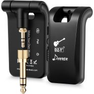 [아마존베스트]Donner Wireless Guitar Transmitter Receiver, 2.4GHZ Wireless Guitar System Stereo 1/4” & 1/8” 2 in 1 Plugs Rechargeable 6 Channels for Electric Guitar, Bass, Violin (Original Serie